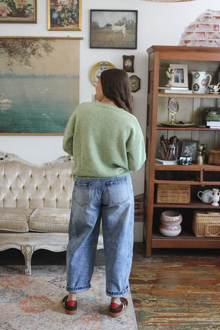 Briar Patchwork Barrel Jeans