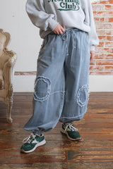 Vivi Denim Studded Joggers