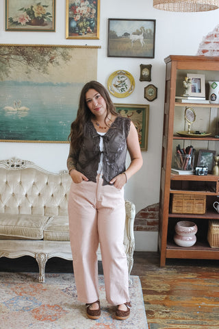 Logan Lace Embroidered Vest