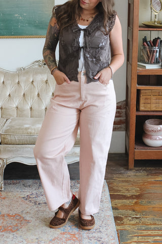 Wylie Striped Barrel Jeans