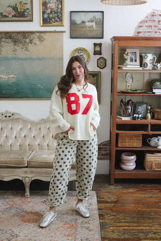 Taylor Oversized 87 Waffle Knit Top