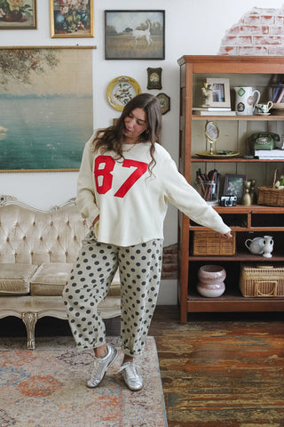 Taylor Oversized 87 Waffle Knit Top