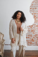 Emme Crochet Oversized Cardigan