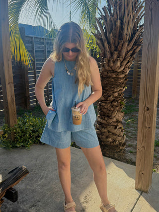 Wren Denim Weekend Set