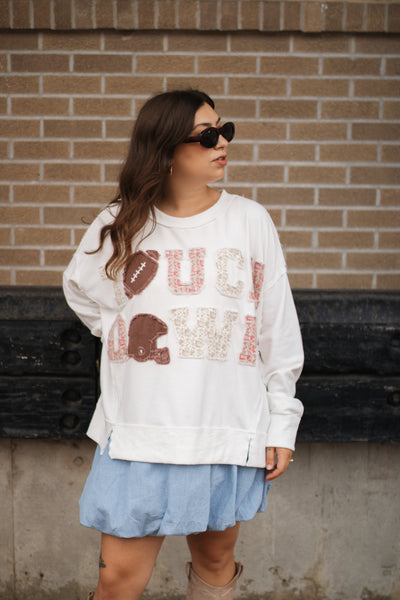 Ada Touchdown Patchwork Crewneck