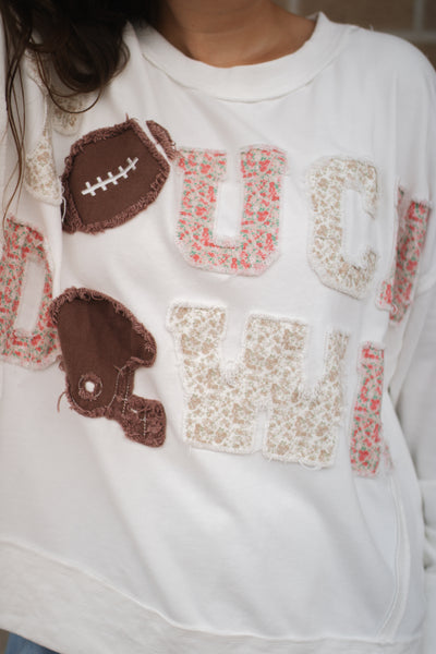 Ada Touchdown Patchwork Crewneck