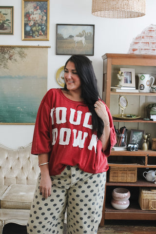 Taryn Touch Down Oversized Tee