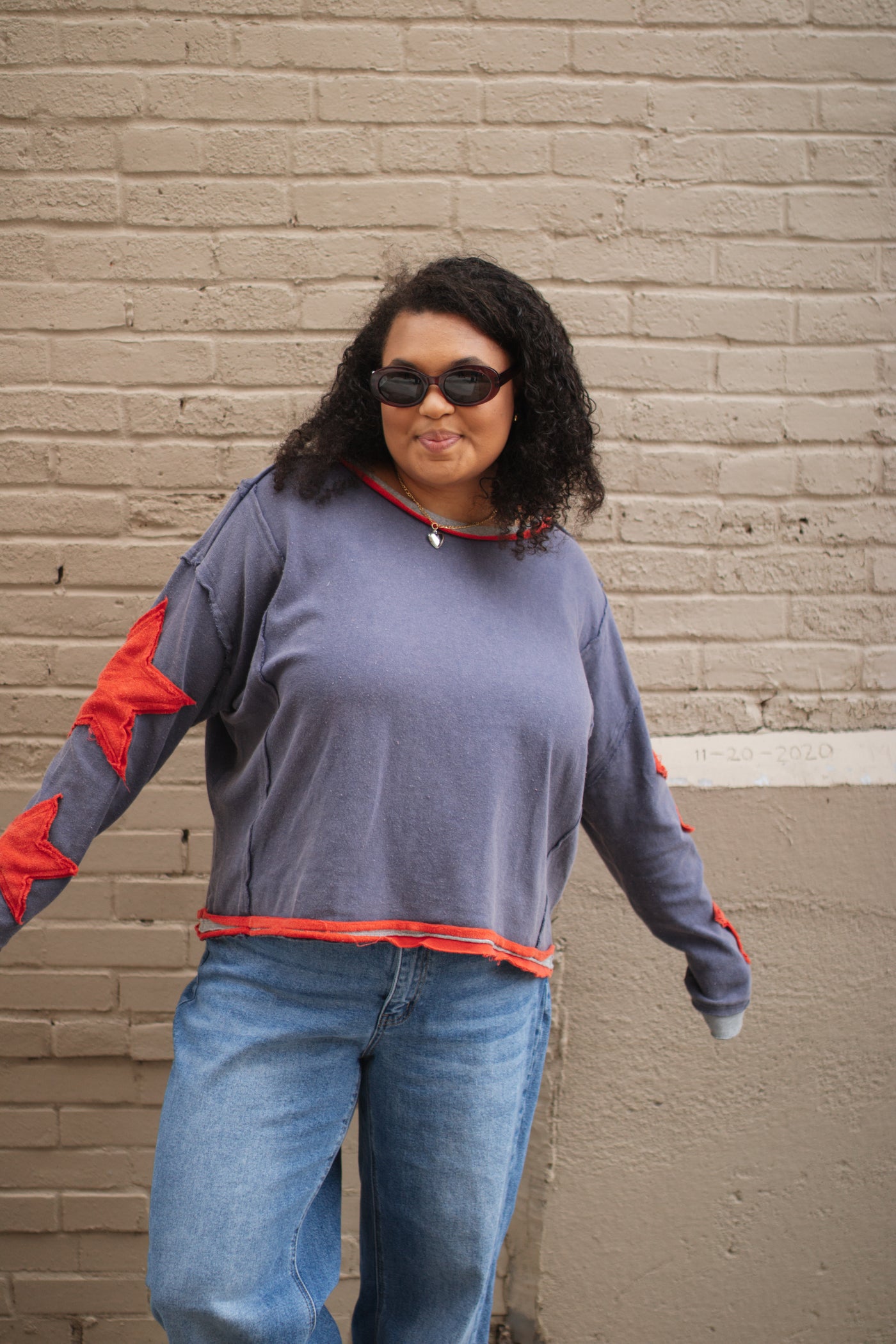 Lanie Boxy Star Long Sleeve
