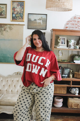 Taryn Touch Down Oversized Tee