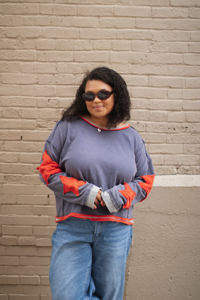 Lanie Boxy Star Long Sleeve