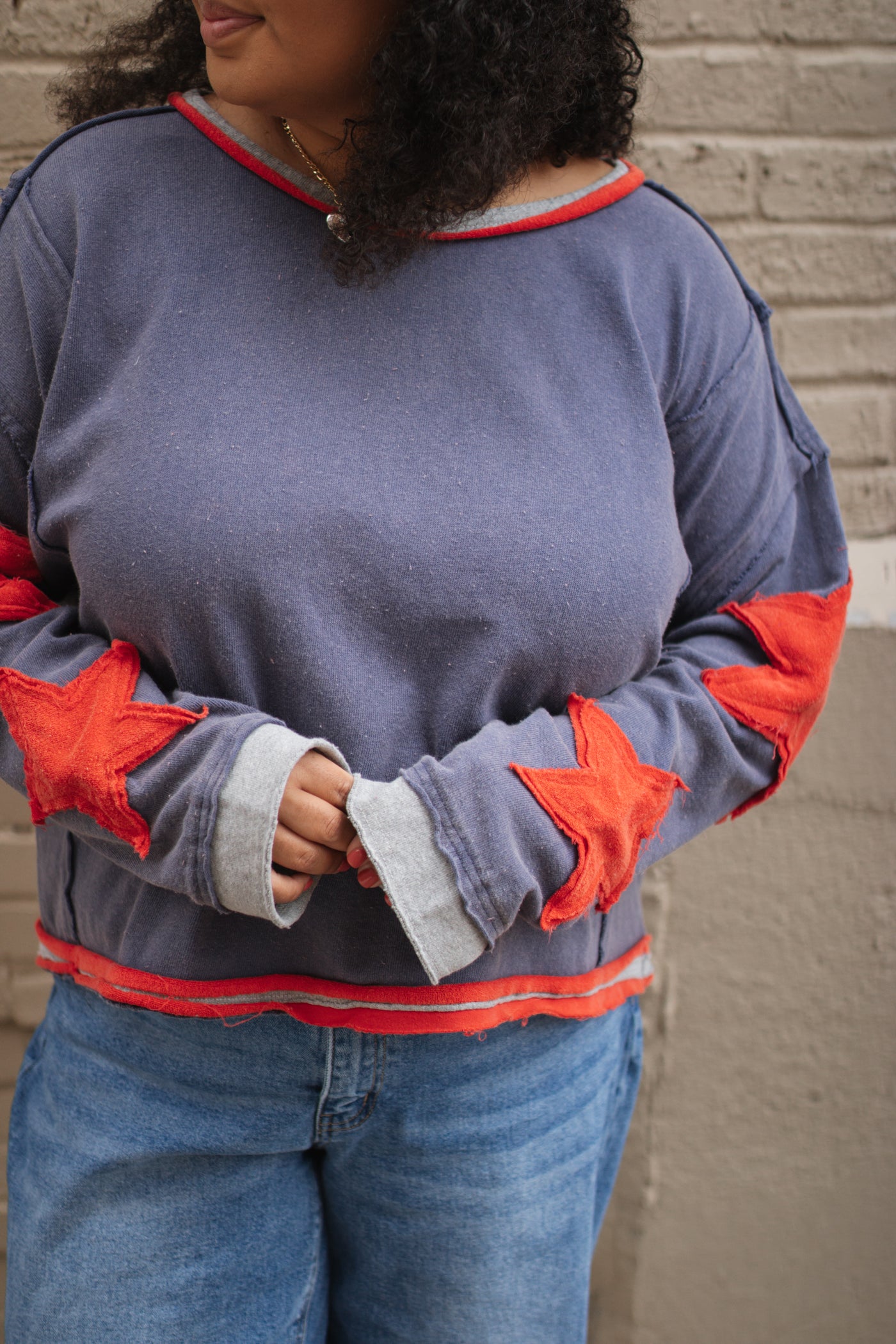 Lanie Boxy Star Long Sleeve