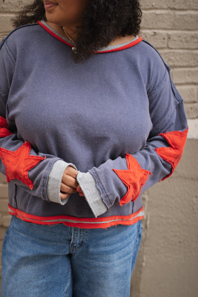 Lanie Boxy Star Long Sleeve