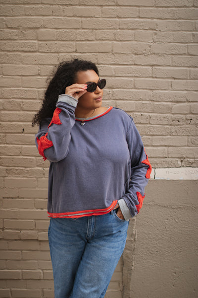 Lanie Boxy Star Long Sleeve