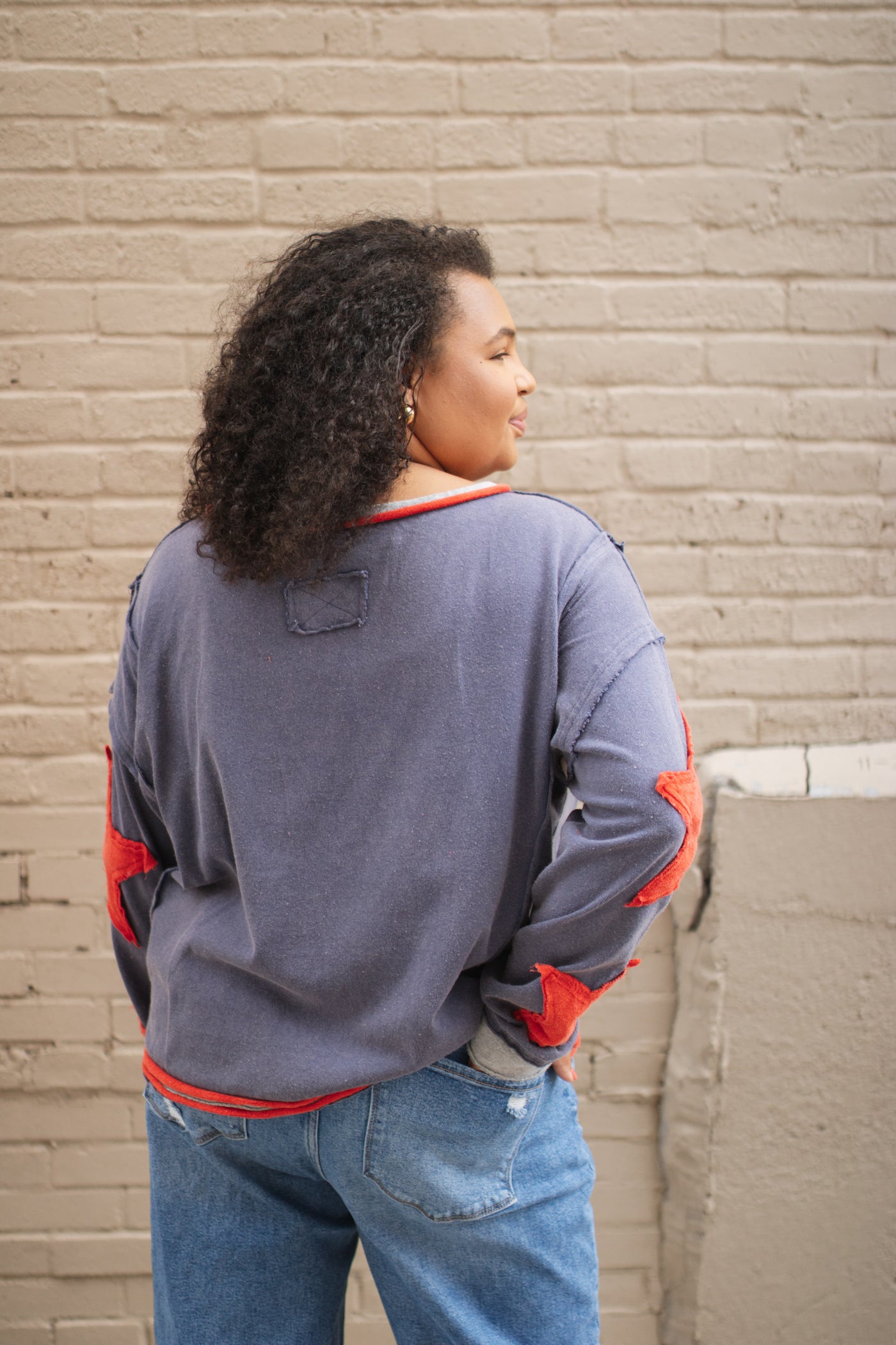 Lanie Boxy Star Long Sleeve