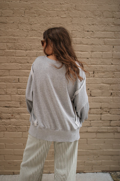Georgie Striped Drawstring Railroad Jeans