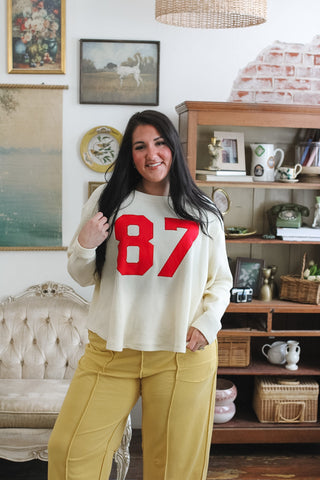 Taylor Oversized 87 Waffle Knit Top