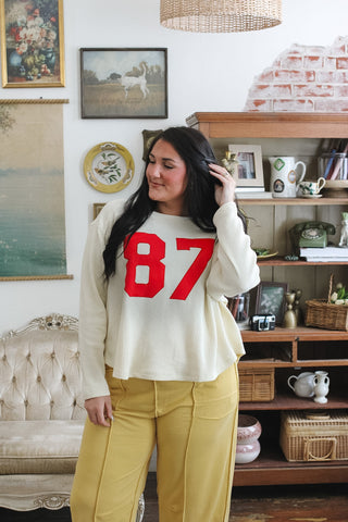Taylor Oversized 87 Waffle Knit Top