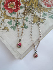 Maisie Vintage Embroidered Charm Necklace