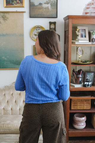 Ellis Long Sleeve Pointelle Shirt
