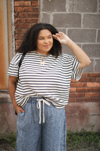 Zoey Relaxed Striped Tee