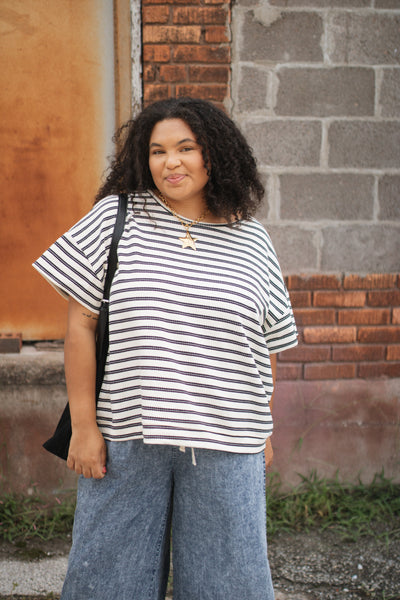 Zoey Relaxed Striped Tee