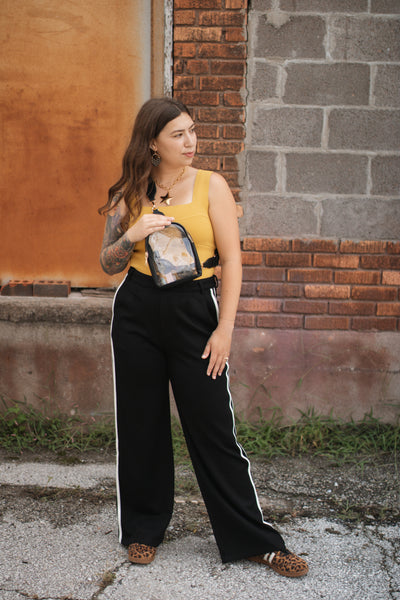 Nellie Wide Strap Knit Brami Top