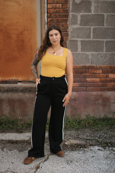 Nellie Wide Strap Knit Brami Top