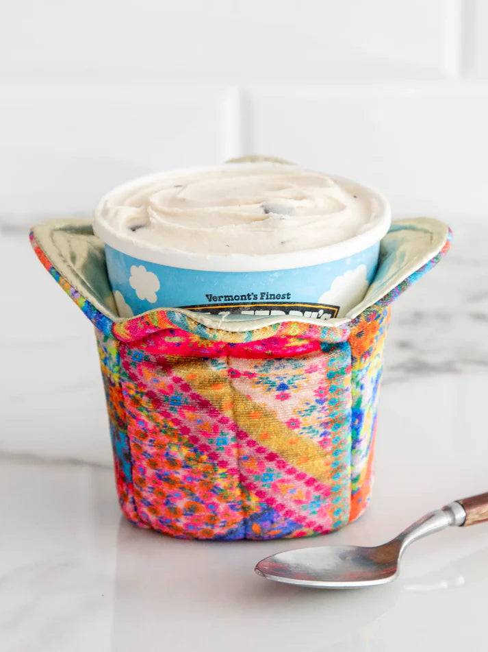 Floral Patchwork Ice Cream Cozy