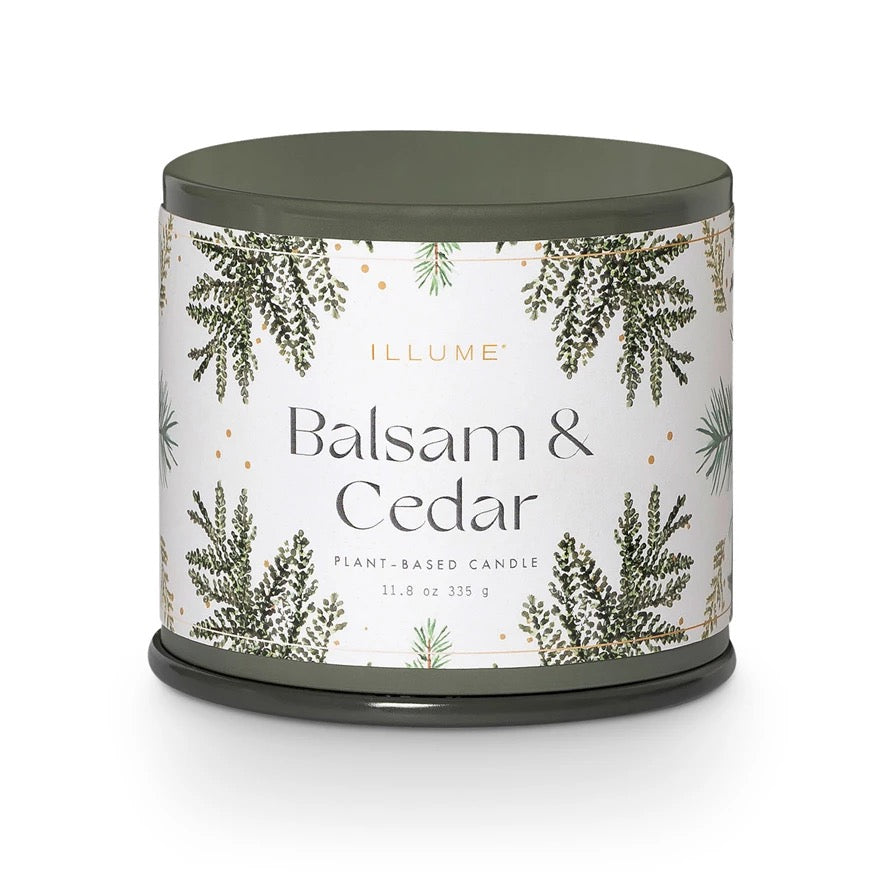 Balsam + Cedar Vanity Tin Candle