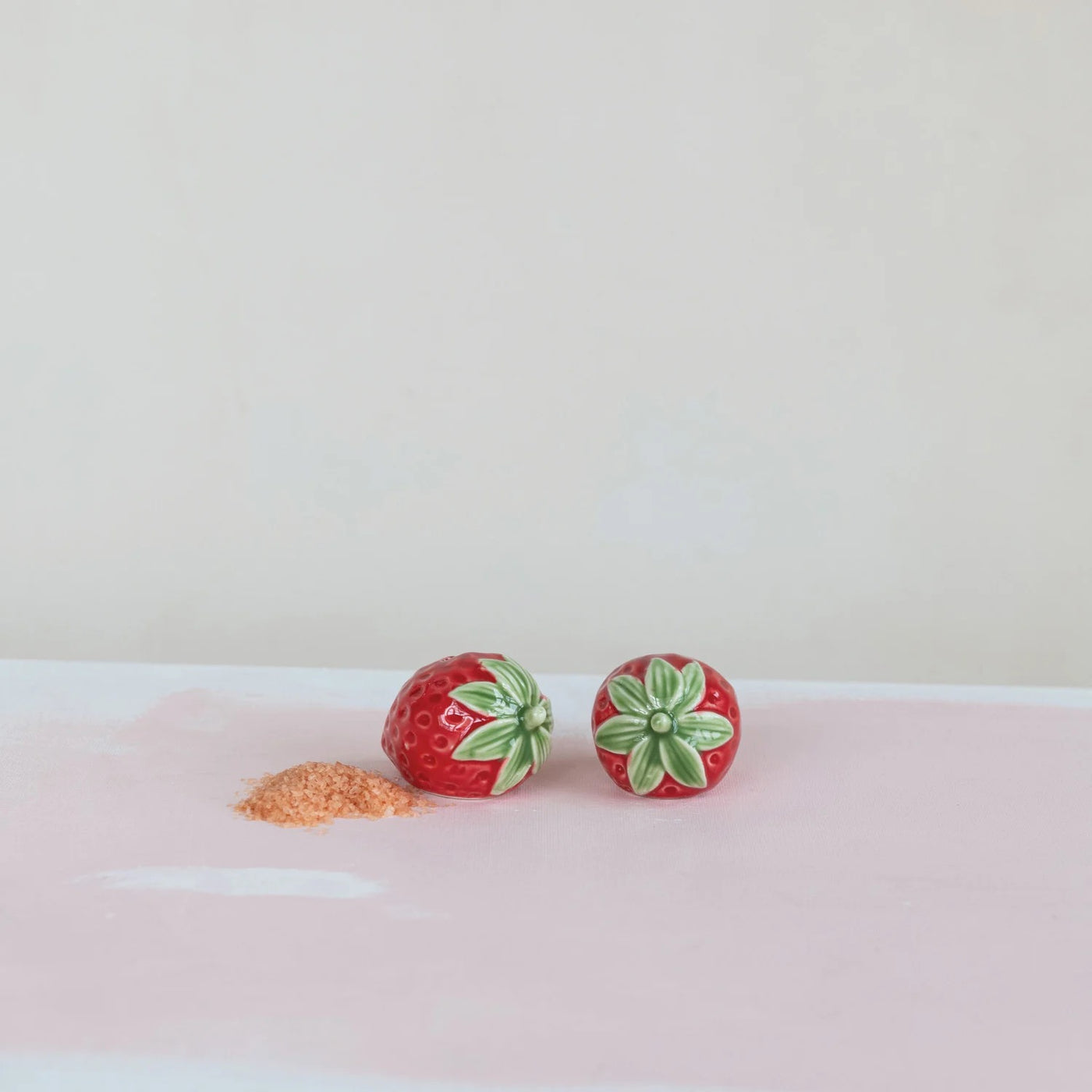 Strawberry Salt + Pepper Shakers