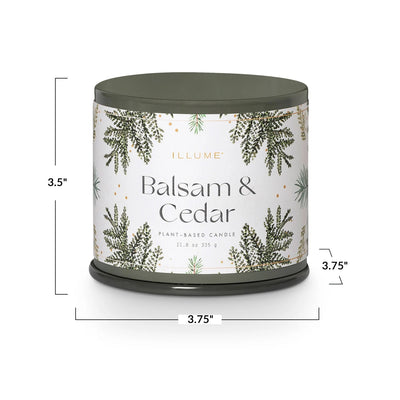 Balsam + Cedar Vanity Tin Candle