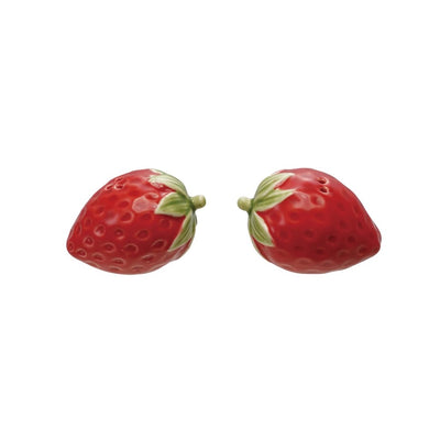 Strawberry Salt + Pepper Shakers