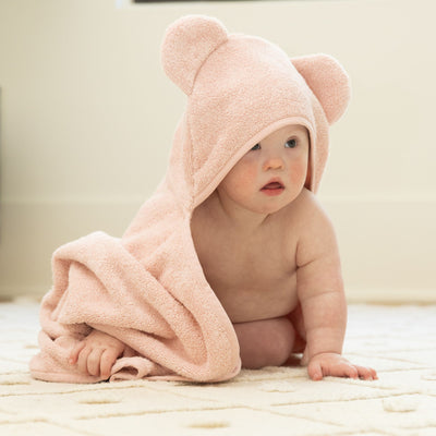Hooded Towel + Wash Mitt Set | Blush