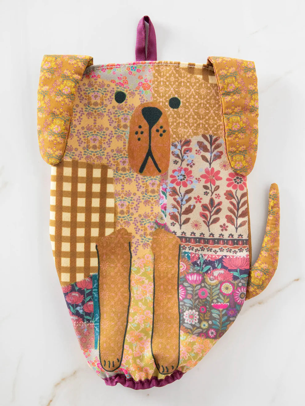 Patchwork Dog Grocery Bag Holder