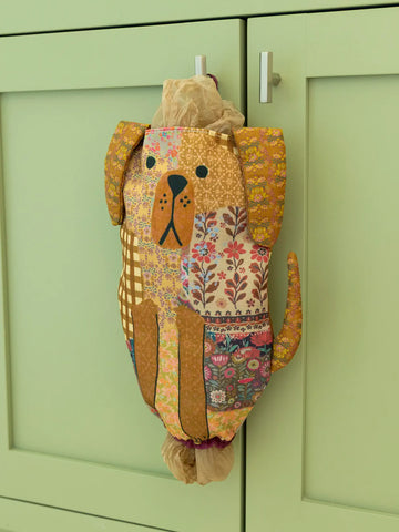 Patchwork Dog Grocery Bag Holder