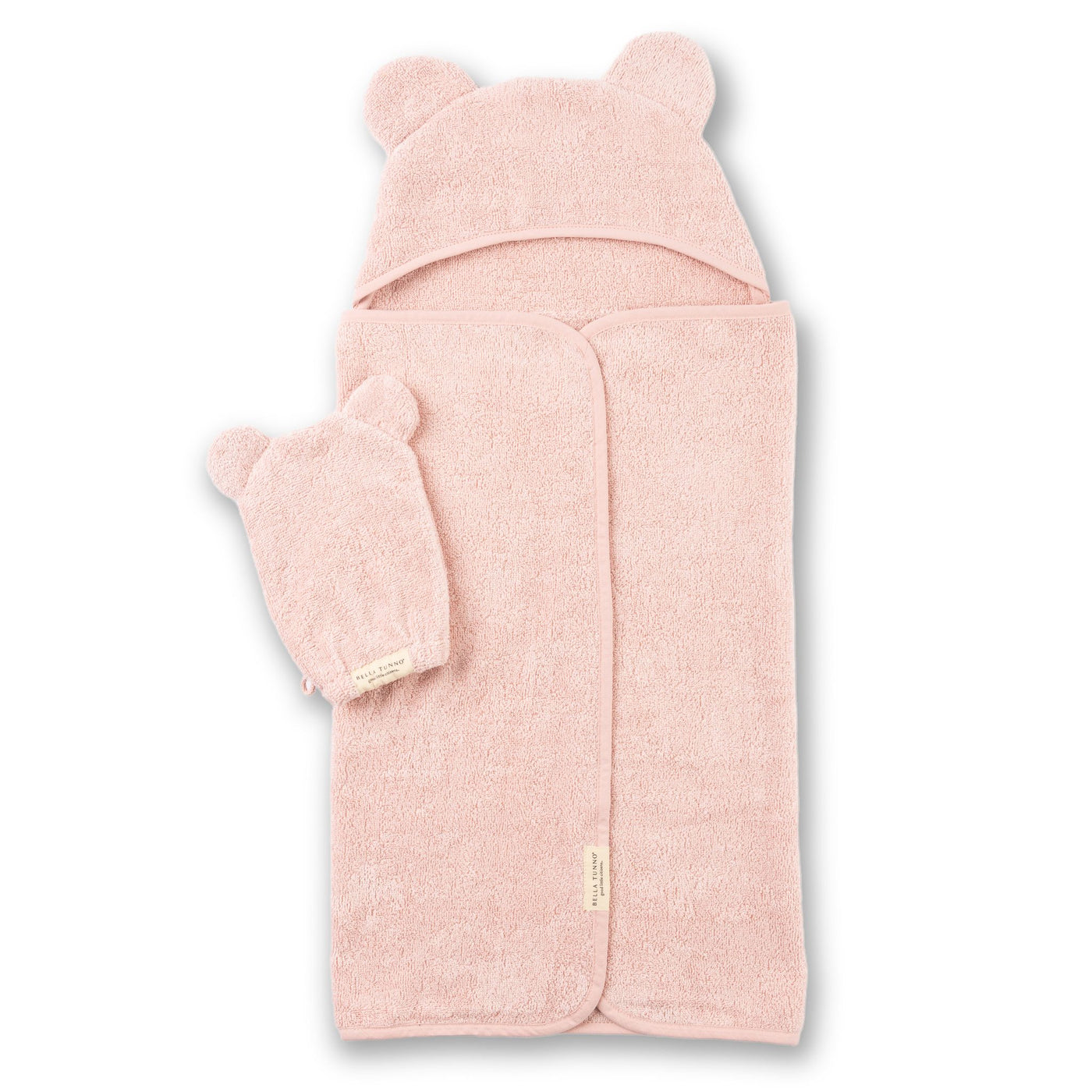 Hooded Towel + Wash Mitt Set | Blush