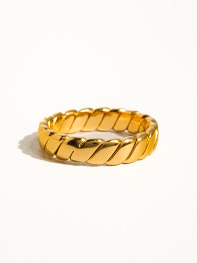 Pierre Non-Tarnish Braided Ring
