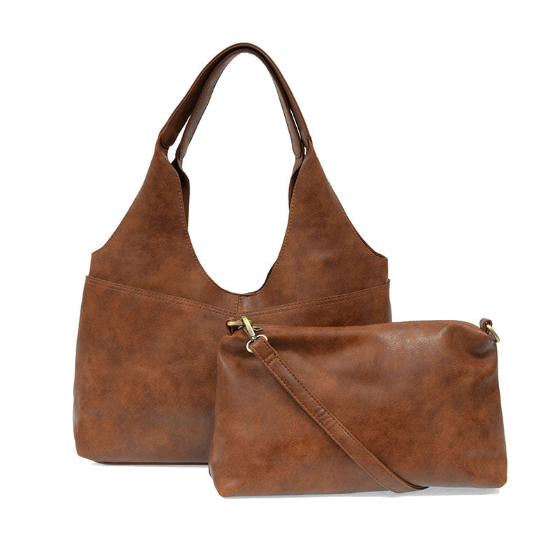 Val 4-Pocket Hobo Bag with Removable Crossbody