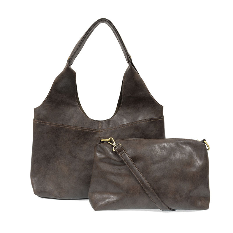 Val 4-Pocket Hobo Bag with Removable Crossbody