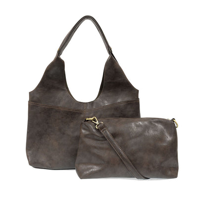 Val 4-Pocket Hobo Bag with Removable Crossbody