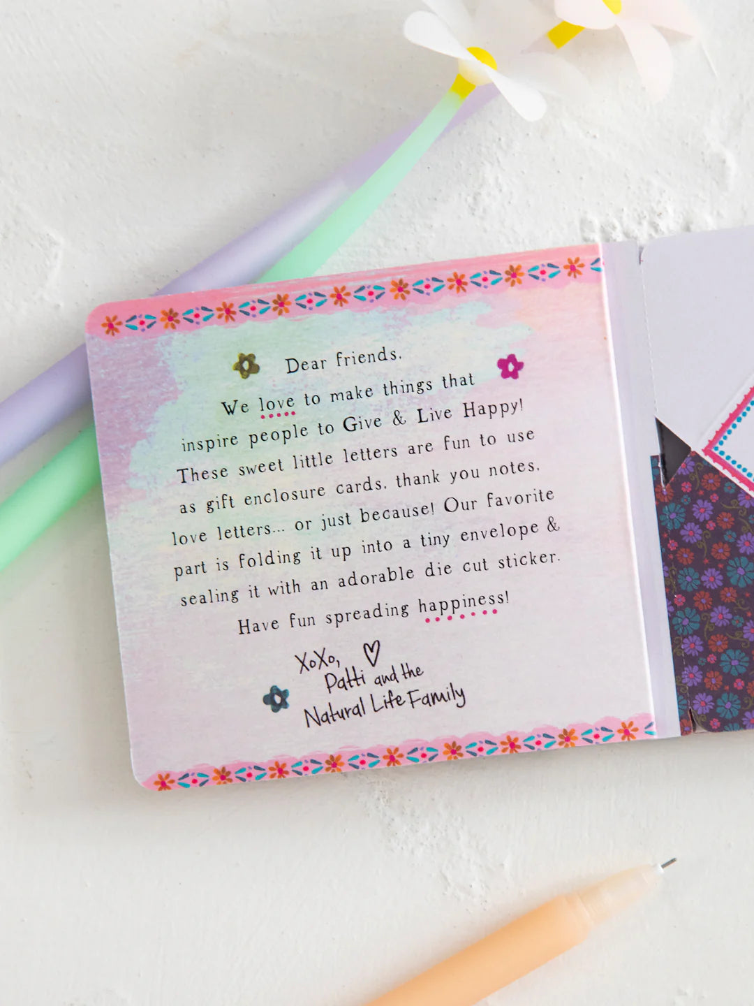 Floral Little Envelope Letters