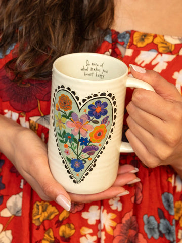 16oz. Heart Happy Latte Mug