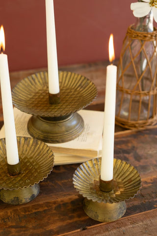 Fluted Taper Holders | Set of 3