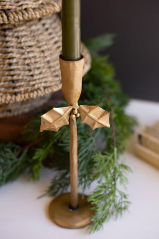 Iron Holly Taper Holders