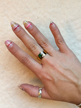 Avery Emerald Cluster Ring