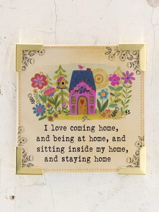 I Love Coming Home Corner Magnet