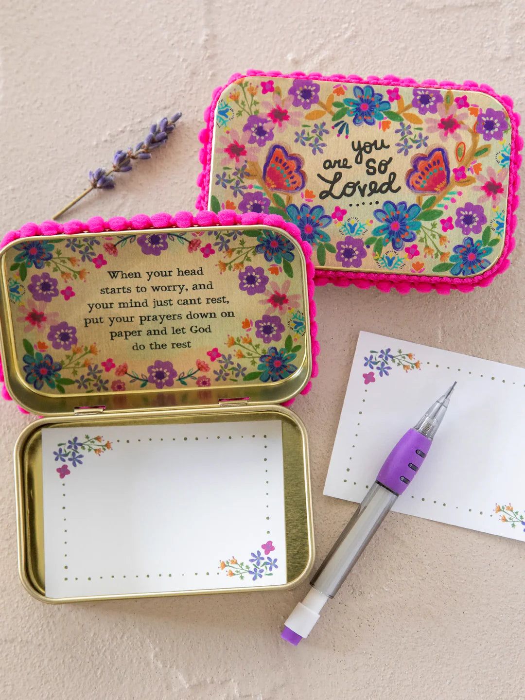 You Are So Loved Tin Prayer Box