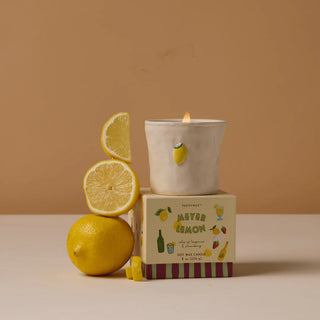 Bistro Meyer Lemon Icon Ceramic Candle