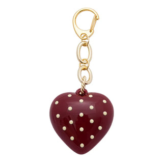 Polka Dot Heart Key Chain