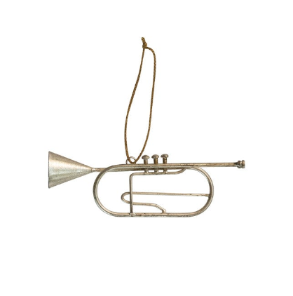 Antique Silver Musical Instrument Ornaments